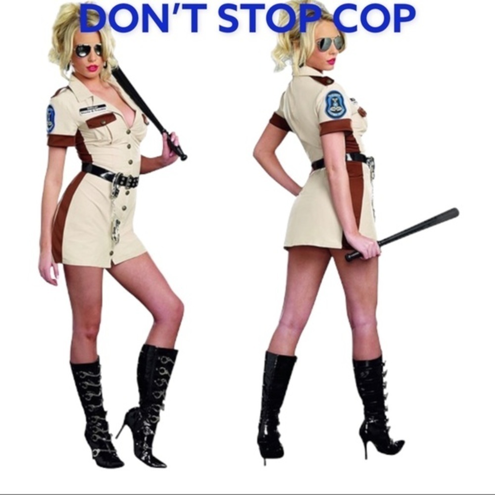 Don’t Stop Cop’ Women’s Halloween Costume XL